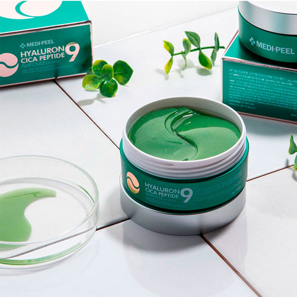Medi-Peel Hyaluron Cica Peptide 9 Ampoule Eye Patch  Успокаивающие гидрогелевые патчи с пептидами 